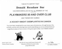 tmb don renshaw certificate