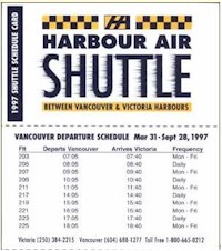 tmb 1997 harbour air timetable 1387