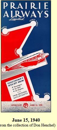 prairie airways timetable