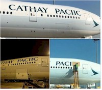 tmb mispelt cathay aircraft