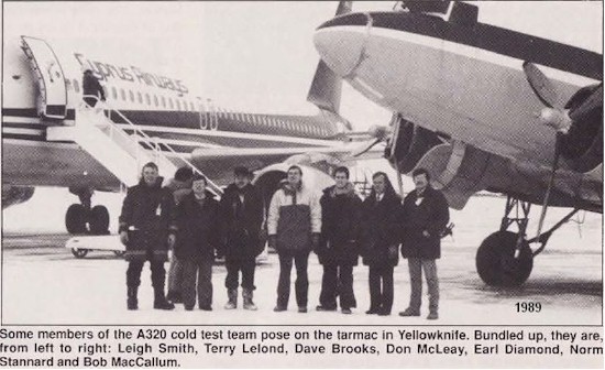 tmb 550 a320 cold test team