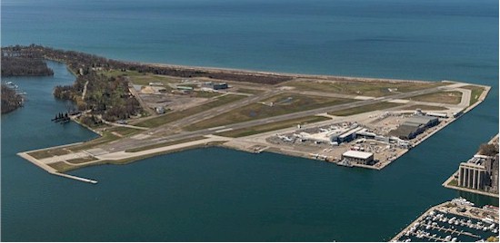 Toronto Island Airport from CN Tower