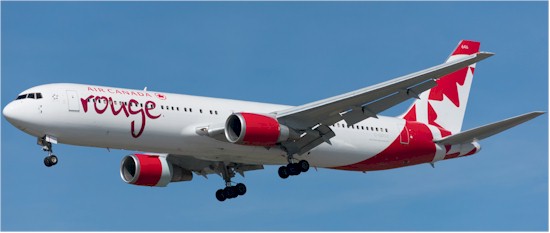 C-GDUZ in Rouge livery